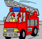 Dibujo Coche de Bomberos pintado por roberto5678