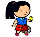 Dibujo Chica tenista pintado por karla-