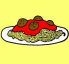 Dibujo Espaguetis con carne pintado por jeynnee