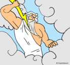 Dibujo Dios Zeus pintado por 122222222222