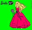 Dibujo Barbie vestida de novia pintado por xiomara5