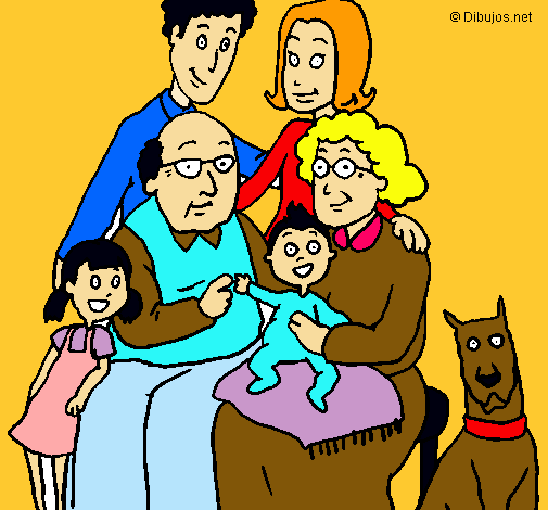 Dibujo Familia pintado por princesa60