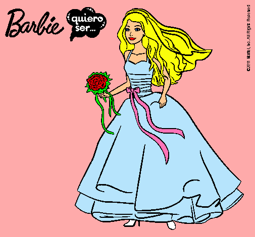 Barbie vestida de novia