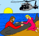 Dibujo Rescate ballena pintado por Lamejor11