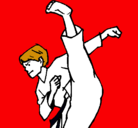 Dibujo Patada de kárate pintado por TAEKWON-DO