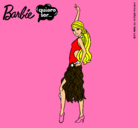 Dibujo Barbie flamenca pintado por CARA