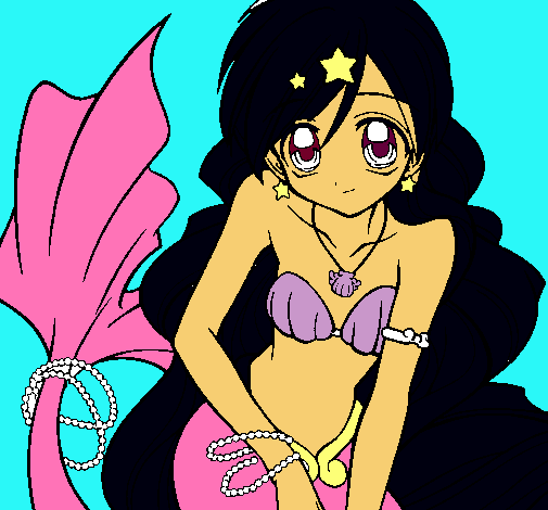 Dibujo Sirena pintado por moni_monk