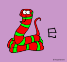 Dibujo Serpiente pintado por yeaaa