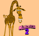 Dibujo Madagascar 2 Melman pintado por DFKLLJLO