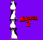 Dibujo Madagascar 2 Pingüinos pintado por asefer