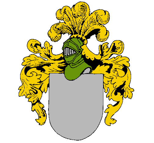 Escudo de armas y casco