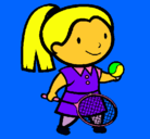 Dibujo Chica tenista pintado por marsela
