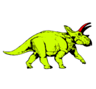 Dibujo Triceratops pintado por layon