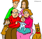 Dibujo Familia pintado por doribor