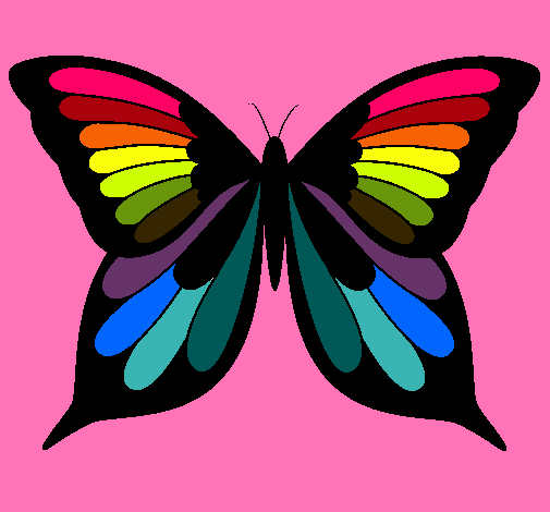 Dibujo Mariposa pintado por criistiina