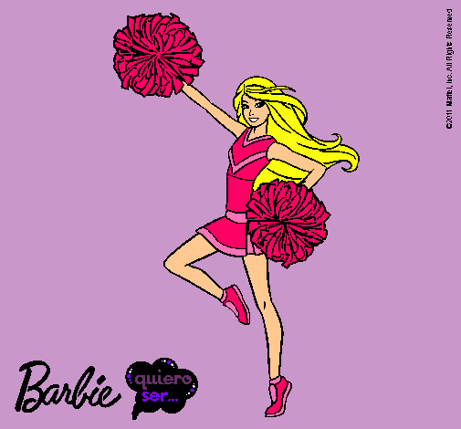 Dibujo Barbie animadora pintado por lindahp