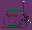 Dibujo Radio cassette 2 pintado por IKGHTKUYLHUH