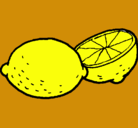 Dibujo limón pintado por nununununu