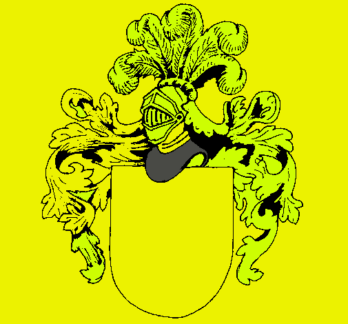 Escudo de armas y casco