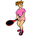 Dibujo Chica tenista pintado por carrasco 