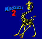 Dibujo Madagascar 2 Melman pintado por xplonex