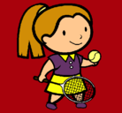 Dibujo Chica tenista pintado por Bryna