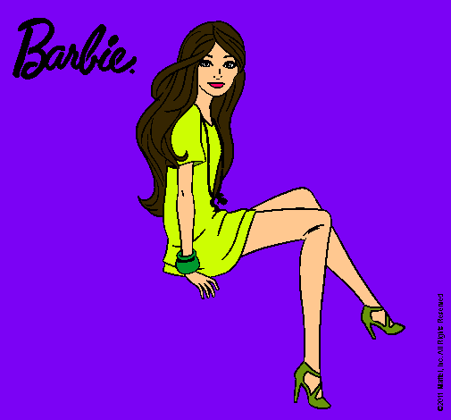 Barbie sentada