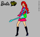 Dibujo Barbie la rockera pintado por loveanime 