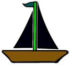 Dibujo Barco velero pintado por braulio
