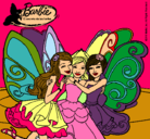 Dibujo Barbie y sus amigas en hadas pintado por Maryamm2b2