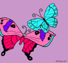 Dibujo Mariposas pintado por mariposas