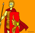Dibujo Soldado romano II pintado por aser