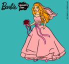 Dibujo Barbie vestida de novia pintado por SofiaPorto