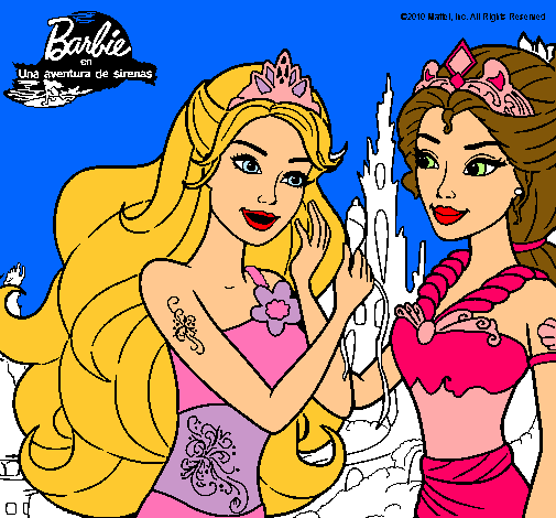 Barbie se despiede de la reina sirena