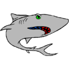 Dibujo Tiburón pintado por gonzales