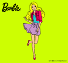 Dibujo Barbie informal pintado por escorpio