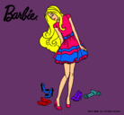 Dibujo Barbie y su colección de zapatos pintado por eilynsita1