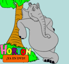 Dibujo Horton pintado por horton