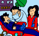 Dibujo Niño en el dentista pintado por rerrrl