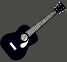 Dibujo Guitarra española II pintado por zxcvbnvasdfg