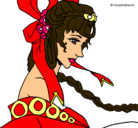 Dibujo Princesa china pintado por pinki