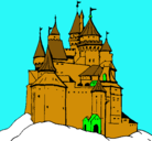 Dibujo Castillo medieval pintado por kelsey