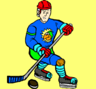 Dibujo Jugador de hockey sobre hielo pintado por kapi