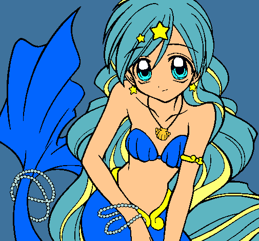 Dibujo Sirena pintado por Misake07