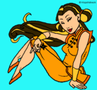 Dibujo Princesa ninja pintado por Blooma