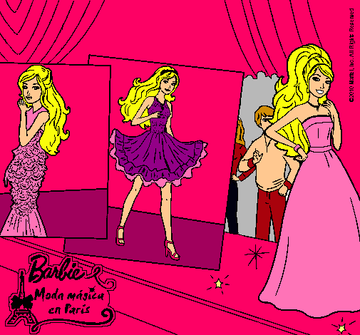 Barbie, desfilando por la pasarela