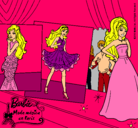 Dibujo Barbie, desfilando por la pasarela pintado por esytrella