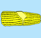 Dibujo Mazorca de maíz pintado por ceciliaals
