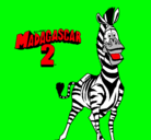 Dibujo Madagascar 2 Marty pintado por alan12