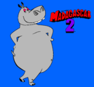 Dibujo Madagascar 2 Gloria pintado por MASHNSDABFH